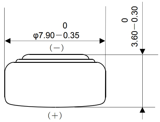 LR41 Battery Dimensions